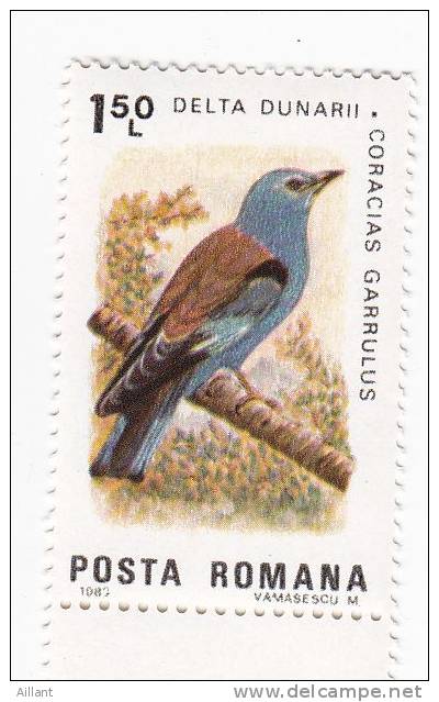 Roumanie. Rumania.  1983.   Rollier D'Europe   (Coracias Garrulus)   ** - Other & Unclassified