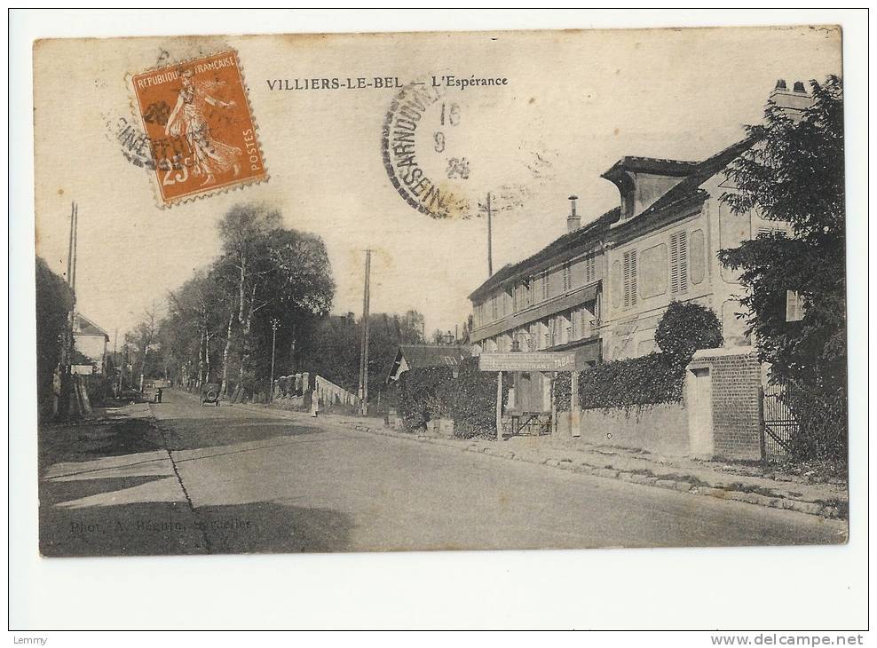 95 - VILLIERS-LE-BEL - L'ESPERANCE - RESTAURANT - TABAC - Villiers Le Bel