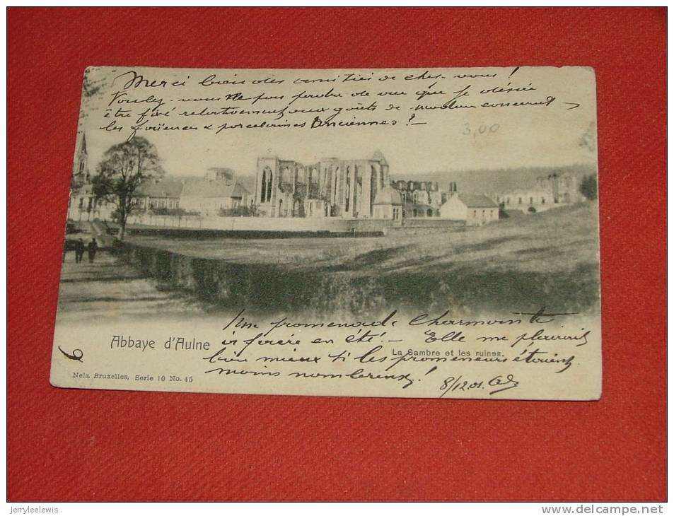 ABBAYE D´AULNE   - La Sambre Et Les Ruines -  1901 - Thuin