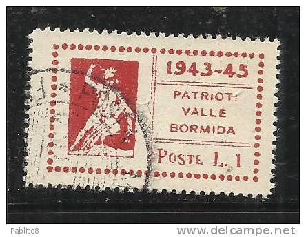 CLN VALLE BORMIDA 1945 TESEO L. 1 TIMBRATO - National Liberation Committee (CLN)