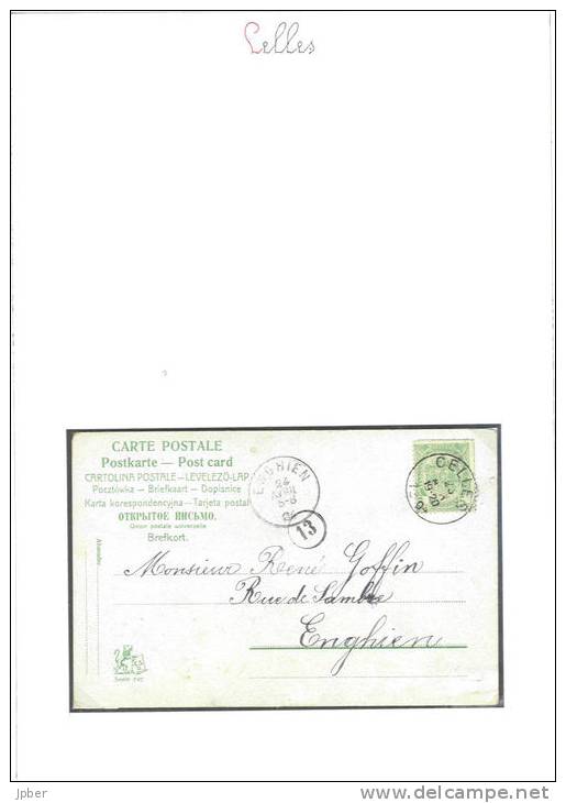 (N354) Emission Grosse Barbe - Oblitération Celles - 1893-1907 Stemmi