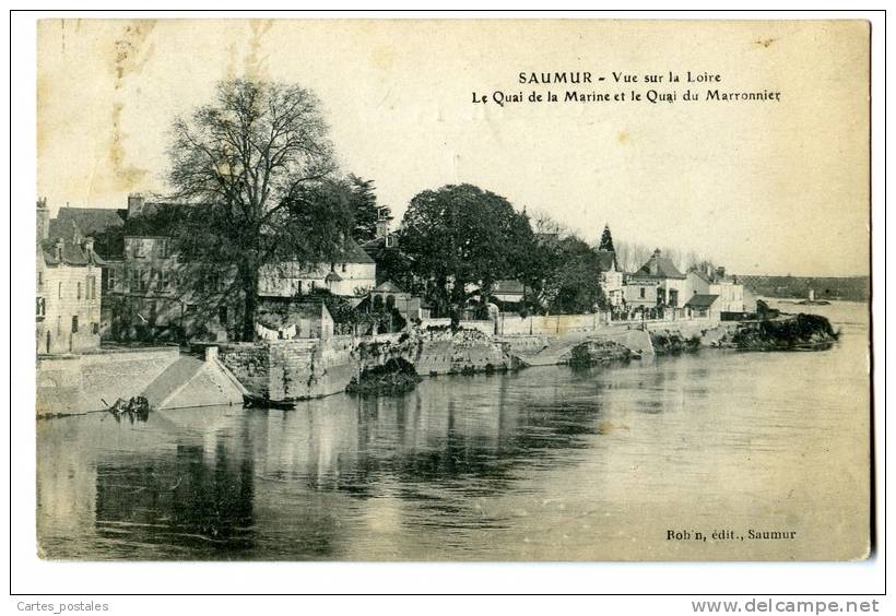 SAUMUR Quai De La Marine Et Quai Du Marronnier - Saumur