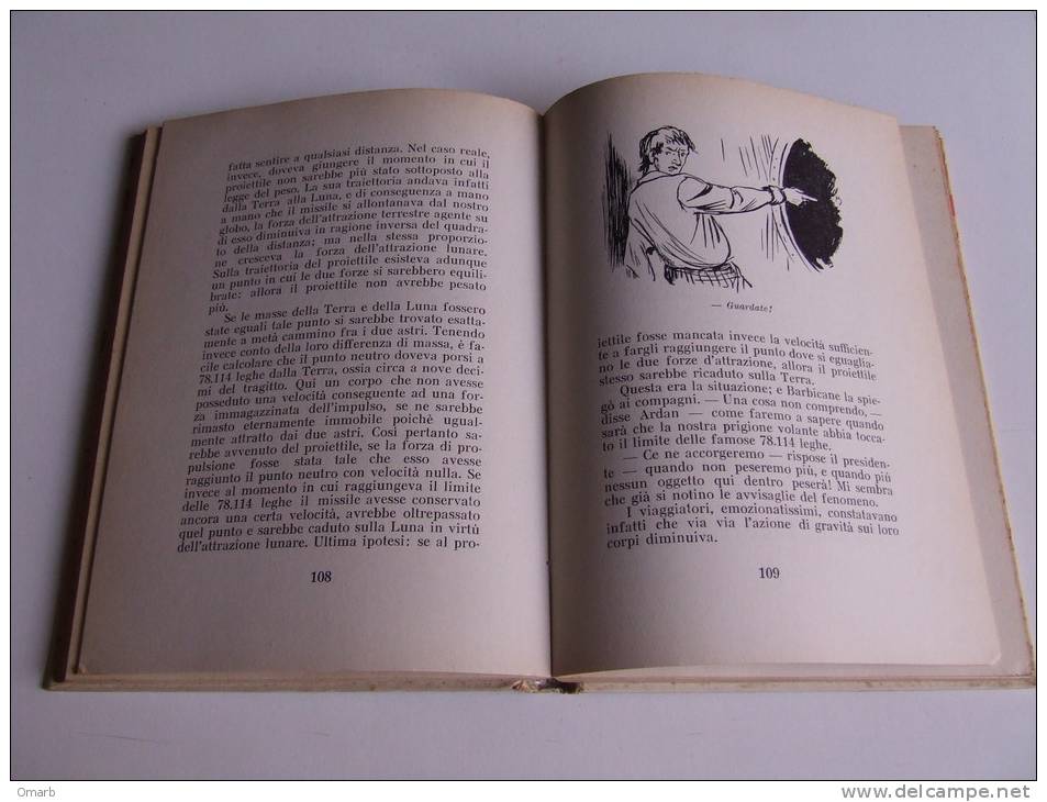 P303 Attorno Alla Luna, Jules Vernes, Collana Avventura, Edizione S.A.I.E. 48, 1956, Moon, Lune, Astronauta, Astronaute - Science Fiction Et Fantaisie