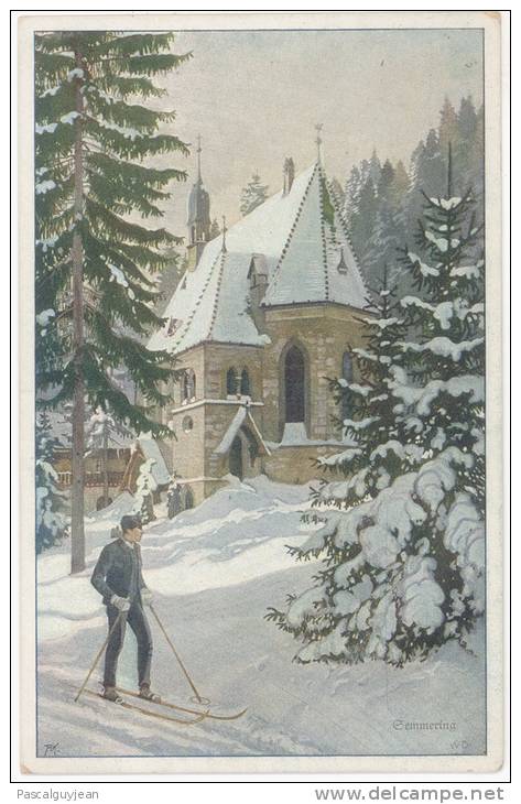 CPA SEMMERING PAR ILLUSTRATEUR - SKIEUR - Sonstige & Ohne Zuordnung