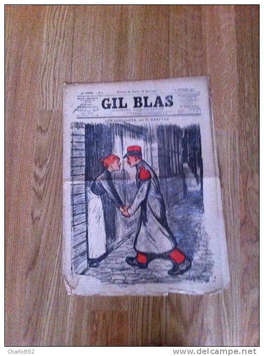 GIL BLAS ORIGINAL Les Godillots Par G Gastyne - Revues Anciennes - Avant 1900