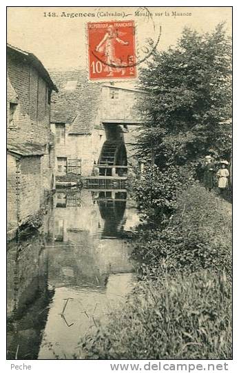 N°23419 -cpa Argences -moulin Sur La Muance- - Moulins à Eau