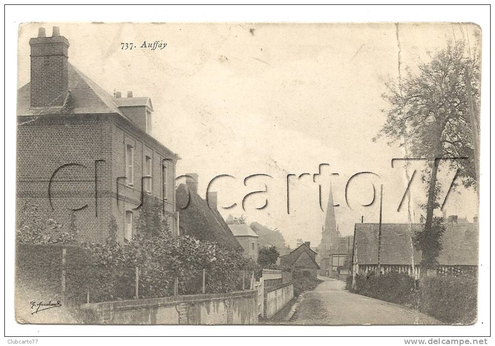 Auffray (76) : Une Rue En 1906. - Auffay