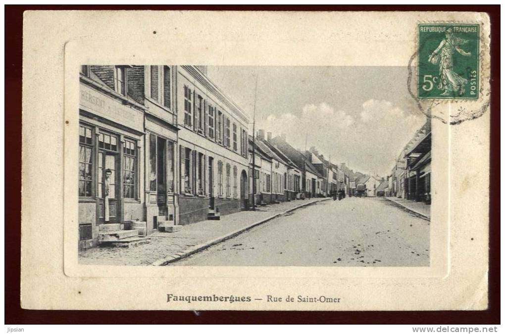 Cpa Du 62  Fauquembergues  Rue De Saint Omer     PONT14 - Fauquembergues