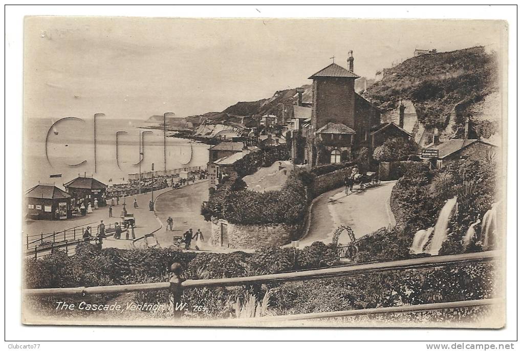 Ventnor (Royaume-Uni, Isle Of Wight) : The Side Of The Cascade In 1910 (lively). - Ventnor