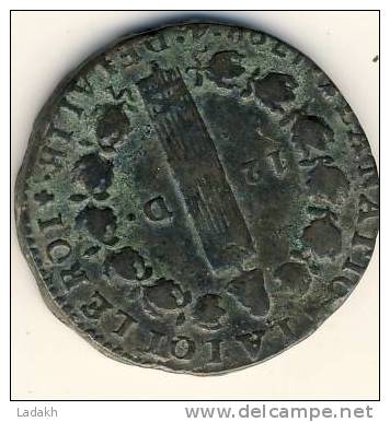 MONNAIE LOUIS XVI # 12 DENIERS FRANCOIS # 1792 AN 4 # I - 1774-1791 Louis XVI