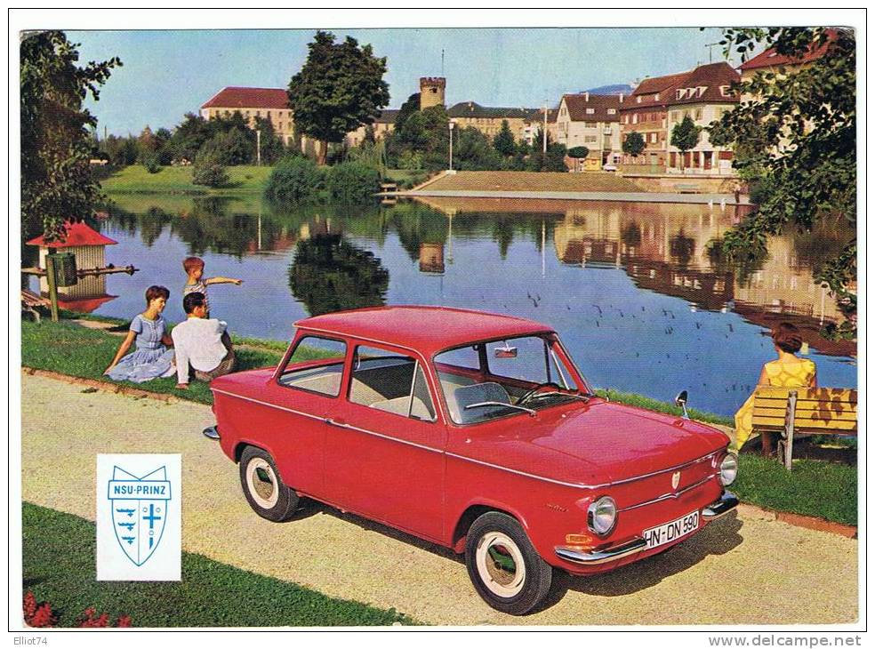 THUIN - Carte Publicitaire  Auto NSU-PRINZ (Garage DETOURNAY) - Thuin