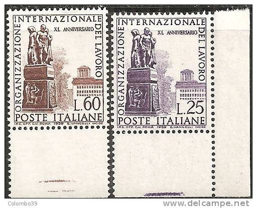 Italia 1955/59 MNH** -  Ss.784; 806/07; 821cp; 879Q; 871/72; 875/76 - 1946-60: Nuovi