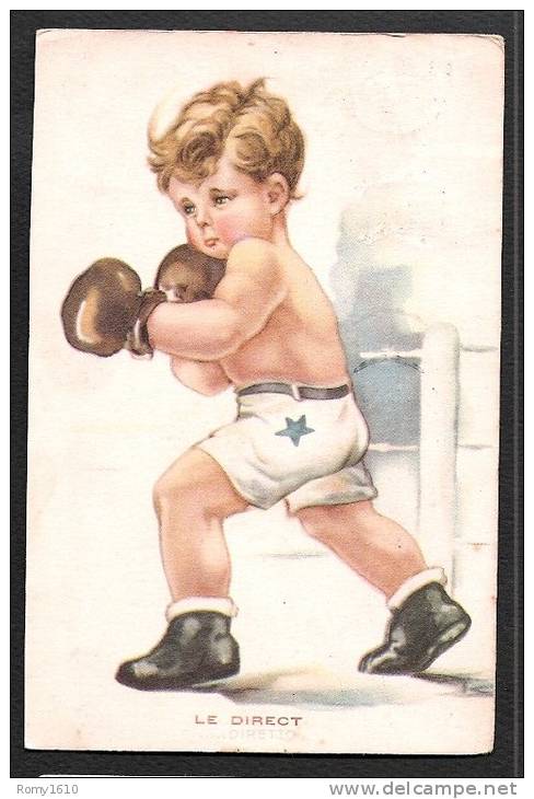 Jeune Boxeur. Le Direct. Diretto... Voyagé En 1939. Sport, Boxing, Pugilato... - Boksen