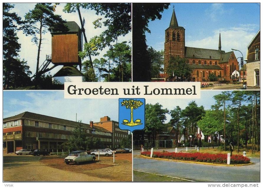 Groeten Uit  Lommel  -  GROOT FORMAAT    (  Old Car  Citroën ) - Lommel