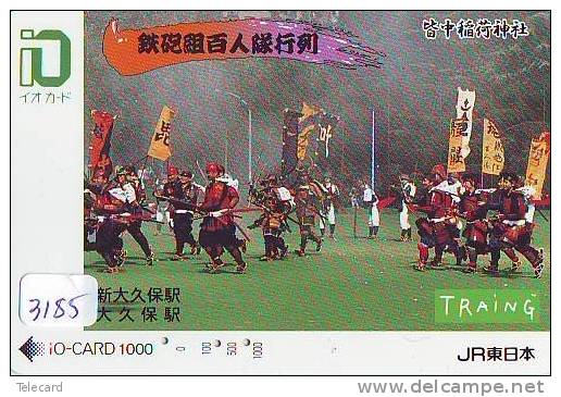 Carte Prépayée  Japon * TRAIN * IO * CARD  (3185) Japan Prepaid Card * ZUG * Karte * TREIN * JR * IO * - Eisenbahnen