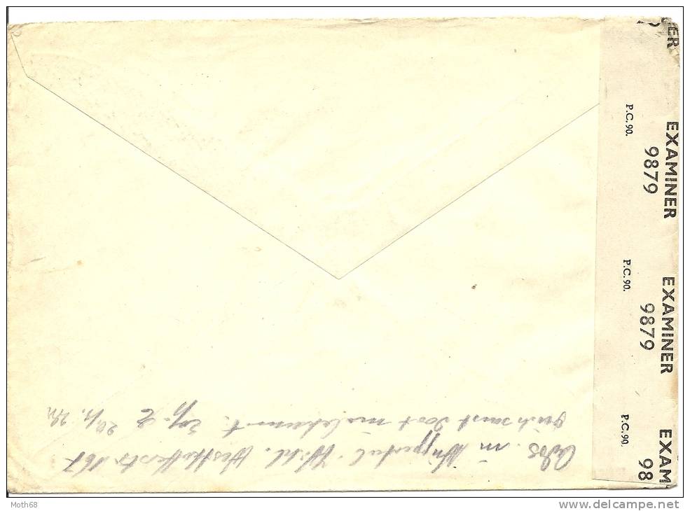 1948 PJ Brief Nach Deutschland Brit. Zone "mit Zensurstreifen" - Covers & Documents