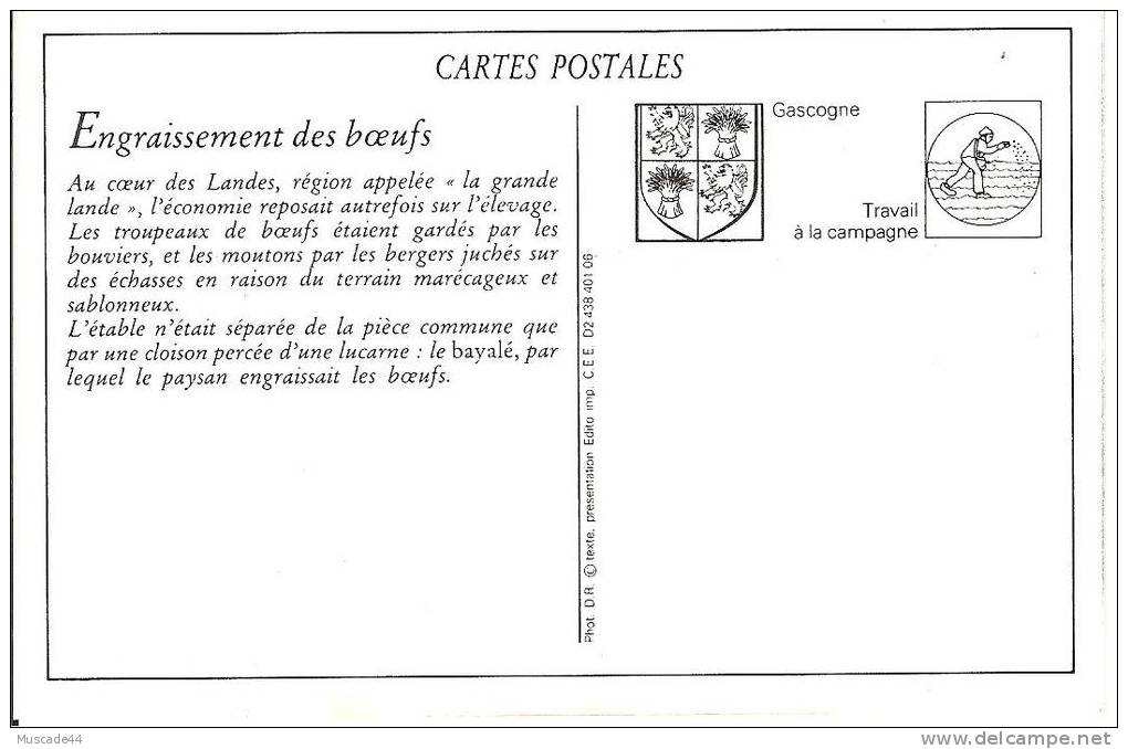 REPRODUCTION CPA - ENGRAISSEMENTS DES BOEUFS - Andere & Zonder Classificatie