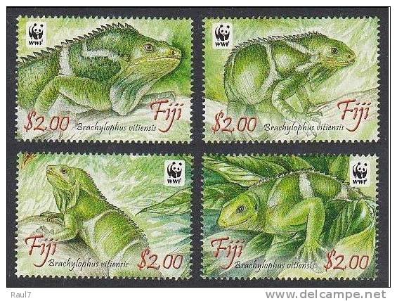 FIJI 2010 - Lézards Iguane, WWF - 4v Neufs // Mnh - Unused Stamps