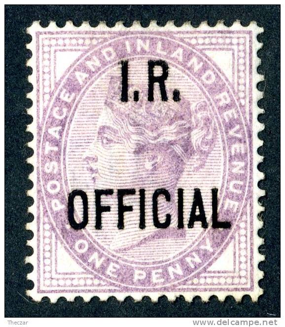 1882 GB Official Sc 0-4.  Mint(*) No Gum- ( 305 ) - Service