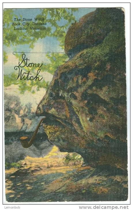 USA, The Stone Witch Rock City Gardens, Lookout Mountain, Unused Linen Postcard [11537] - Chattanooga