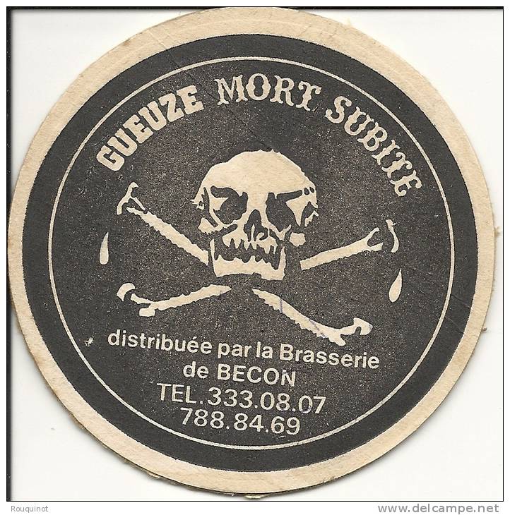 SOUS BOCK -  GUEUZE MORT SUBITE - Portavasos