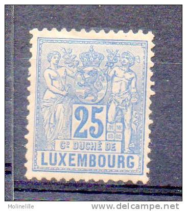 LOT N° 431 -LUXEMBOURG N° 54 * (charnière) - Cote 280 € - 1882 Allegorie