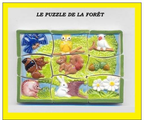 Fève  PERSO 2012 LE PUZZLE DE LA FORET   Série Complète - Autres & Non Classés