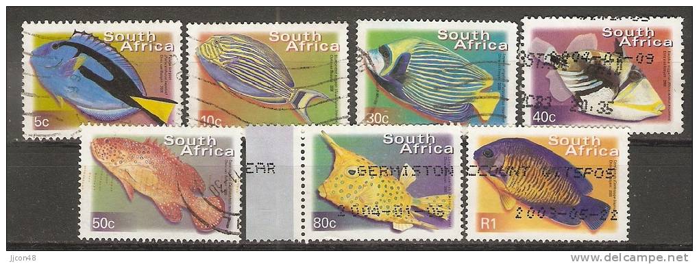 South Africa  2000-  Flora + Fauna; Fish  (o) X7 - Oblitérés