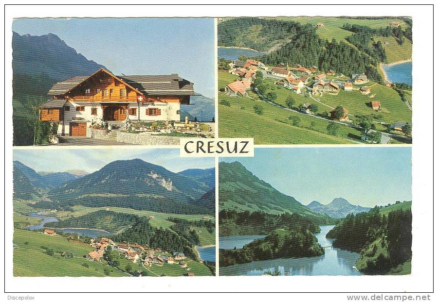 C1446 Cresuz - Le Vieux Chalet - Vallée De La Jogne - Lac De Montsalvens / Viaggiata 1963 - Crésuz