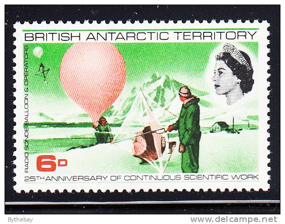 British Antarctic Territory MNH Scott #21 6p Weather Sonde And Operator - Ungebraucht