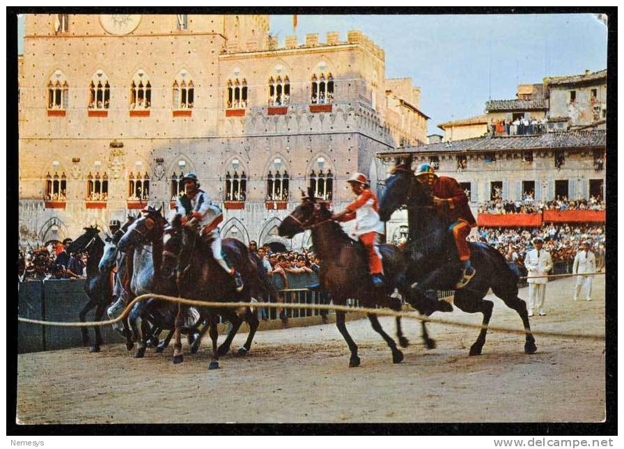 1967 SIENA IL PALIO LA MOSSA FG V SEE 2 SCAN TARGHETTA PT - Siena