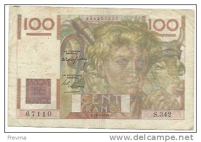 Billet 100 Francs Jeune Paysan O.19.5.1949.O - 100 F 1945-1954 ''Jeune Paysan''