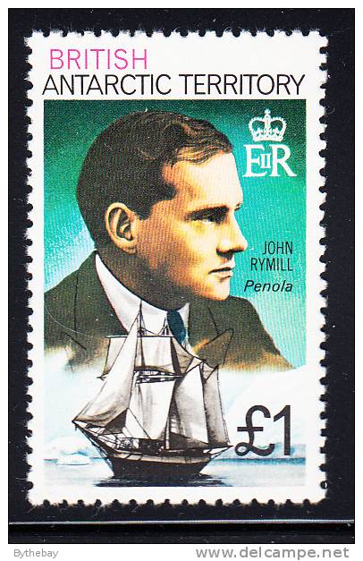 British Antarctic Territory MNH Scott #59b 1pd John Rymill And ´Penola´ - Polar Explorers Perf 12 - Unused Stamps