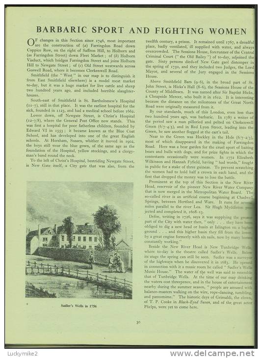 "London 200 Years Ago"  By  W Crawford Snowden.  Mainly John Rocque´s Map! - Europa