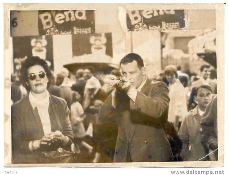 PHOTO-TIR PHOTOGRAPHIQUE-SHOOTING STAND GUN-KERMESSE-TIR FORAIN-PHOTO ORIGINAL-VINTAGE - Autres & Non Classés