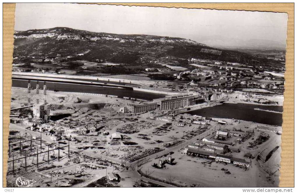 DONZERE MONDRAGON  USINE ELECTRIQUE CENTRALE HYDRAULIQUE LES ECLUSES CANAL DU RHONE 1950 - Donzere