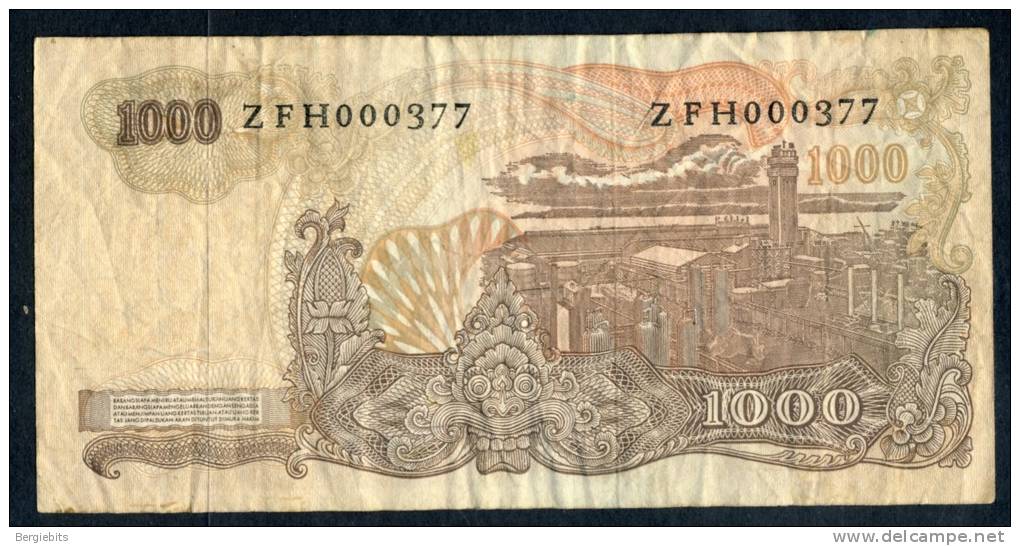 1968 Singapore 1000 Rupiah Banknote In Good Circulated Ondition - Singapur