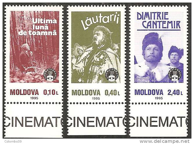 Moldova  1995  MNH**  -  Yv. 155/157 - Cinema