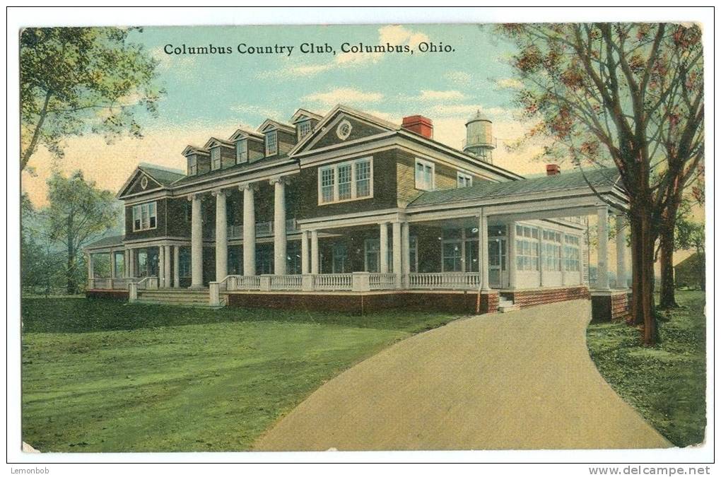 USA, Columbus Country Club, Columbus, Ohio, Early 1900s Used Postcard [11574] - Columbus