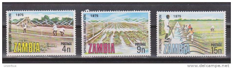 Sambia / Zambia 1975 Mi. 159-161** MNH - Zambia (1965-...)