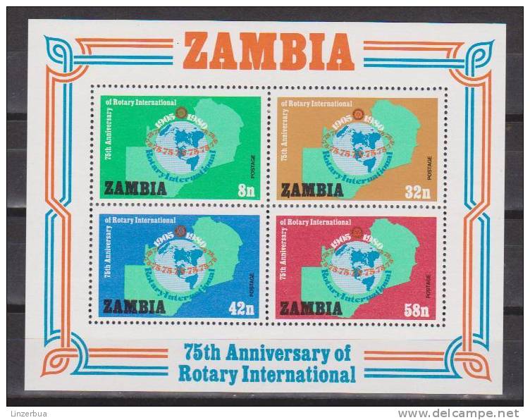 Sambia / Zambia 1980 Mi. B 8** MNH - Rotary - Zambia (1965-...)