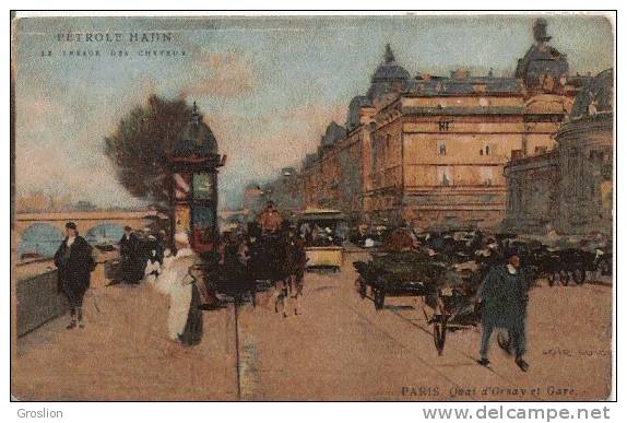 LUIGI LOIR  PARIS QUAI D'ORSAY ET GARE ILLUSTRATION - Loir