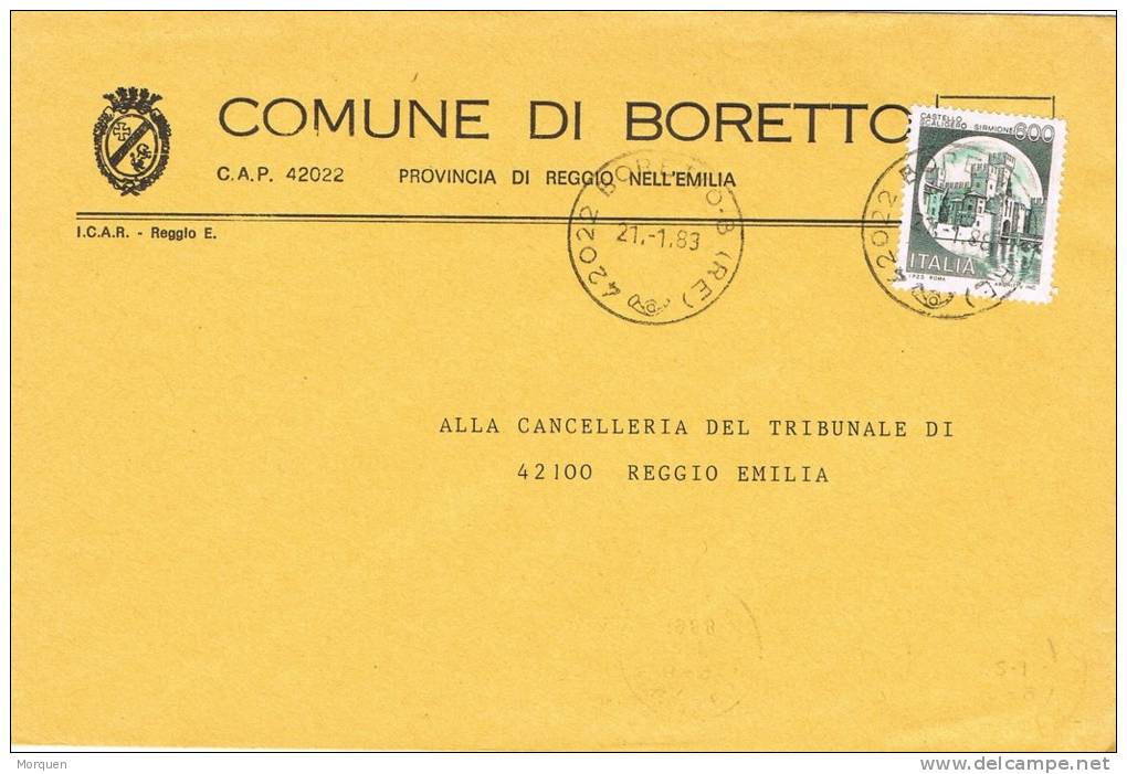 Carta Comune Di BORETTO  (Re) Italia 1983 - 1981-90: Storia Postale