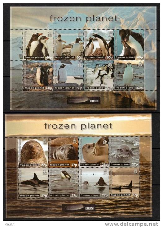 British Antarctic Territory 2011 - Faune, Pingouins, Phoques, Baleines, Lion De Mer - 2 BF Neufs // Mnh - Ungebraucht