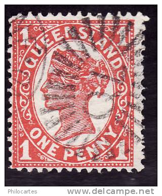 QUEENSLAND  1897-00  -  YT  78  -  Victoria  -  Oblitéré - Cote 0.30 - Gebraucht