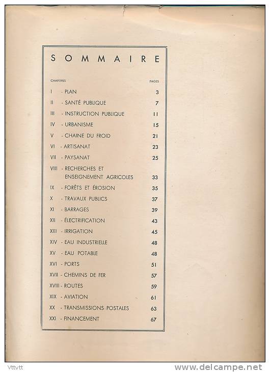 L'EFFORT TUNISIEN (1945) Par Le Service De L'Information Et De La Presse Du Protectorat Français En Tunisie, 68 Pages... - Histoire