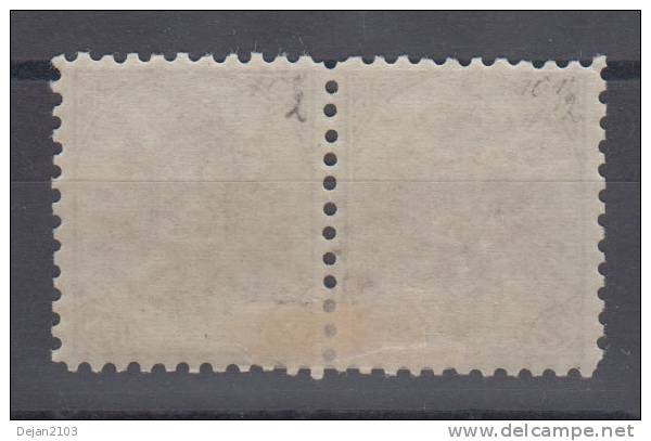 Bosnia & Hercegovina Austria Occupation 15 Kr Pair 1st Board Perforation 10 1/2 1879 MH * - Unused Stamps