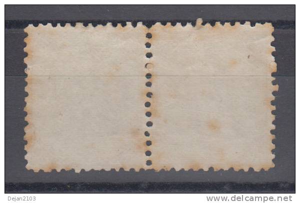 Bosnia & Hercegovina Austria Occupation 15 Kr Pair 1st Board Perforation 12  1879 MH * - Neufs
