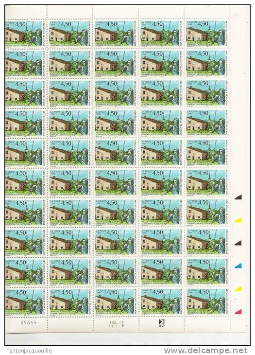 DOMREMY MAISON DE JEANNE D'ARC  -  FEUILLE DE 50 TIMBRES A 4,50 - Full Sheets