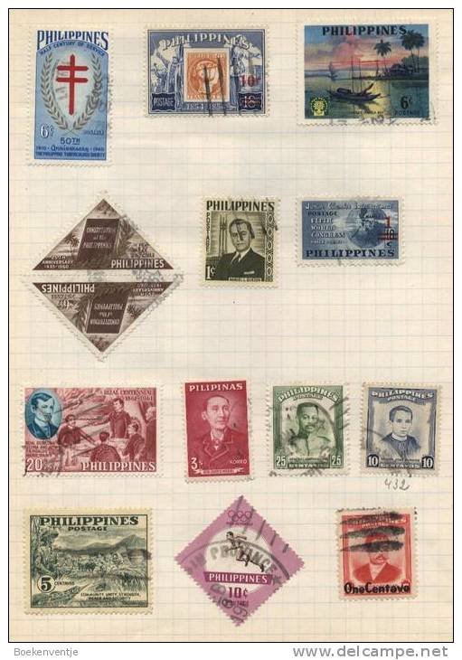 Philippines - 13 Stamps - 13 Timbres - 13 Postzegels - Philippines